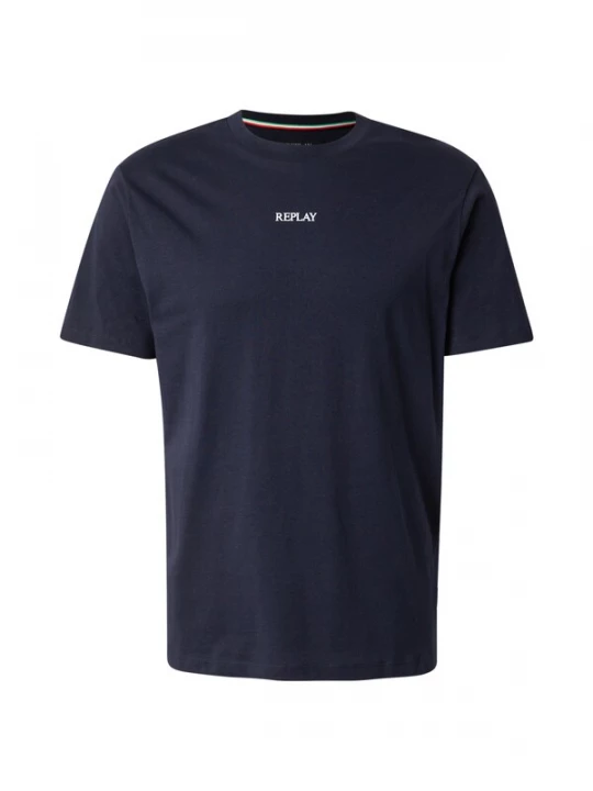 Foto van product REPLAY Shirt donkerblauw / wit