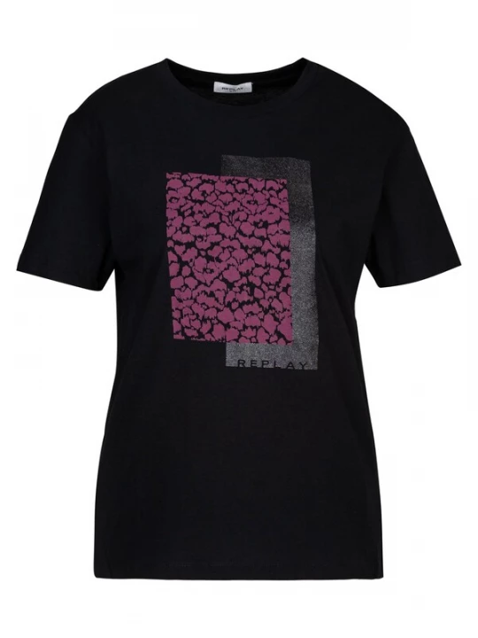 Foto van product REPLAY Shirt eosine / zwart