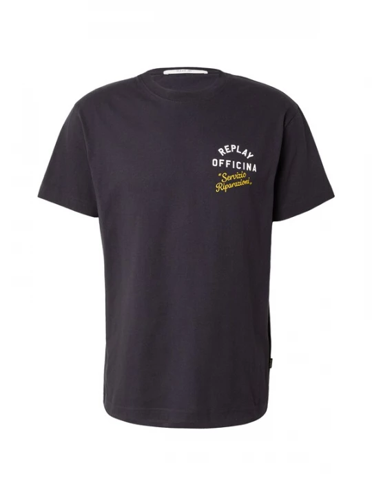 Foto van product REPLAY Shirt geel / antraciet / wit