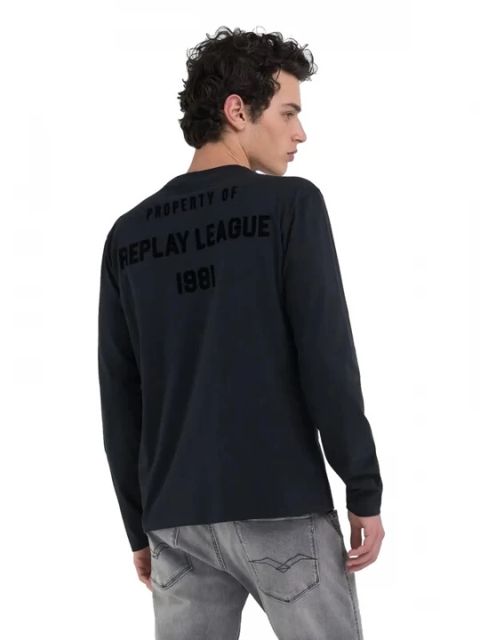 Foto van product REPLAY Shirt grijs / zwart