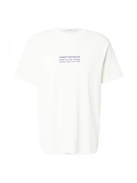 Foto van product REPLAY Shirt lavendel / wolwit