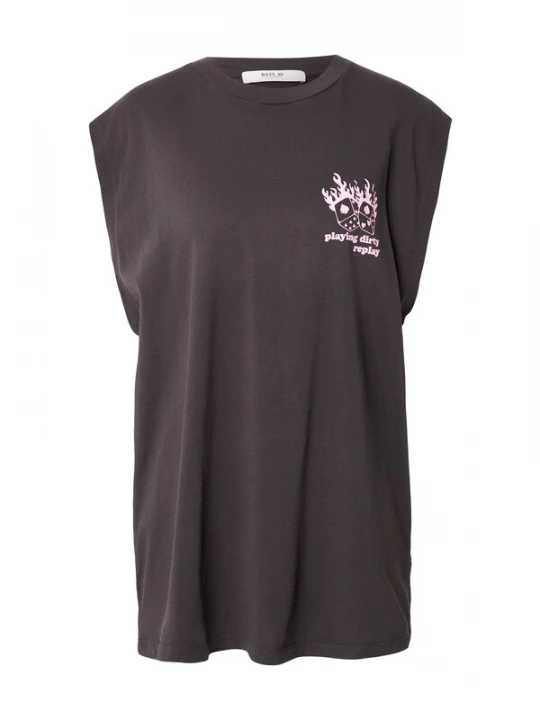 Foto van product REPLAY Shirt lila / zwart
