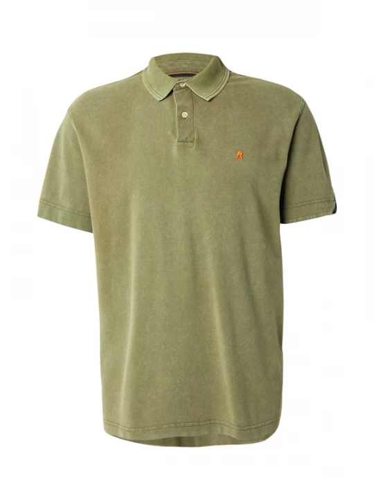 Foto van product REPLAY Shirt olijfgroen / oranje