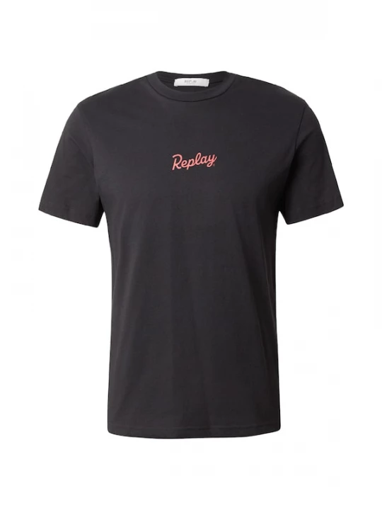 Foto van product REPLAY Shirt pasteelgeel / kersrood / zwart