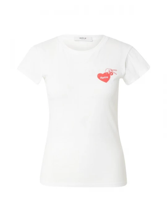 Foto van product REPLAY Shirt rood / offwhite