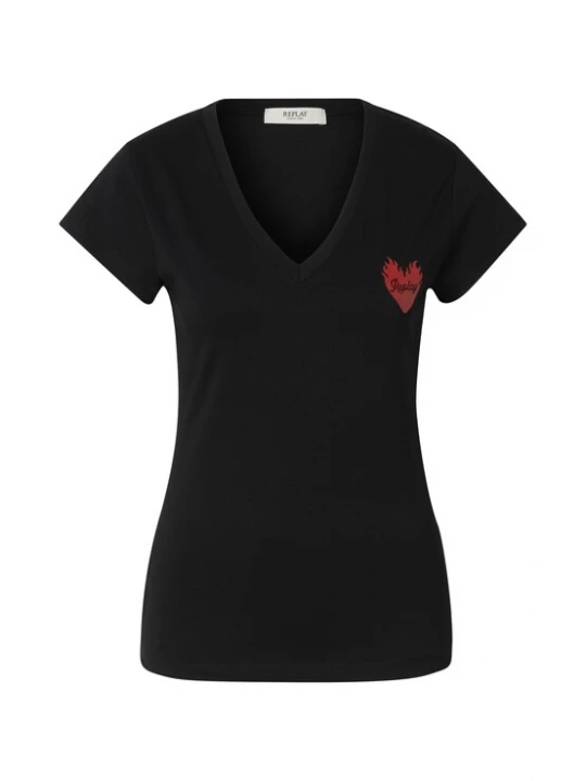 Foto van product REPLAY Shirt rood / zwart