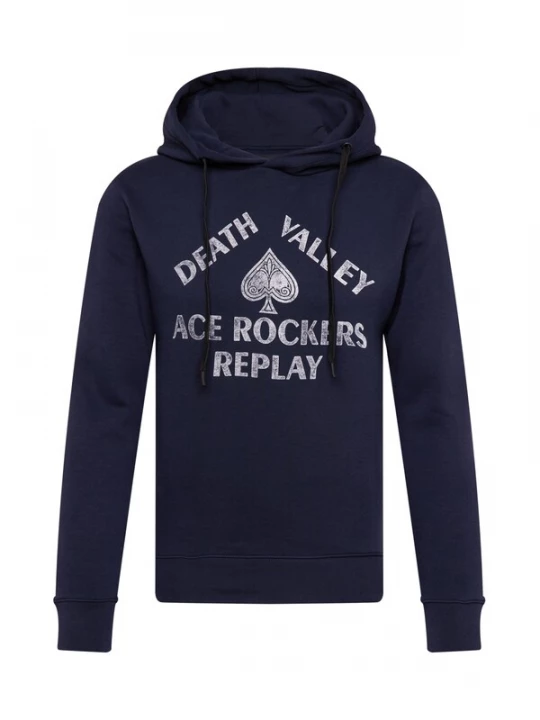 Foto van product REPLAY Sweatshirt donkerblauw / parelwit