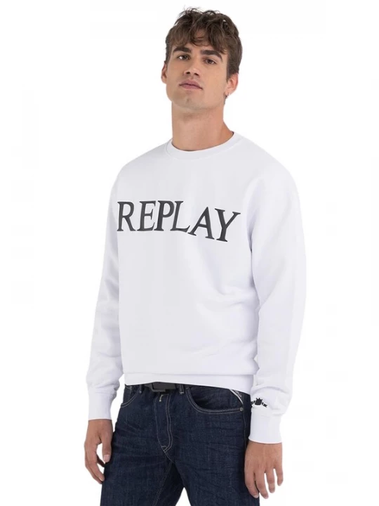 Foto van product REPLAY Sweatshirt zwart / wit