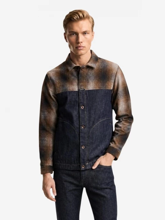 Foto van product REPLAY Tussenjas '12 OZ RECYCLED INDIGO COTTON DENIM M13L0 .000.800 26B' donkerblauw