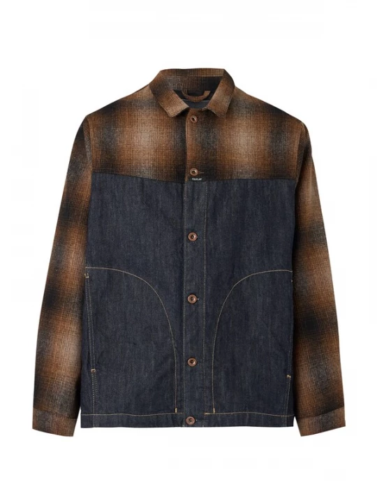 Foto van product REPLAY Tussenjas donkerblauw / bruin / cappuccino