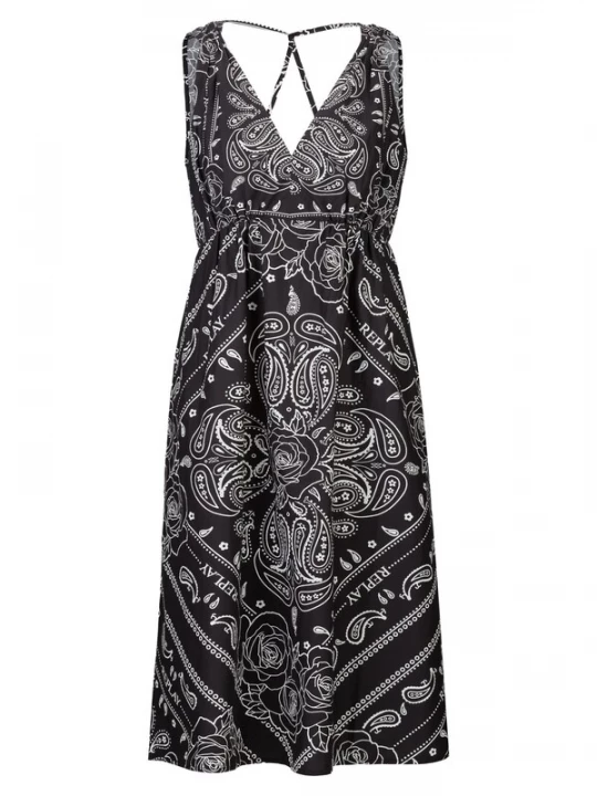 Foto van product REPLAY Zomerjurk zwart / wit