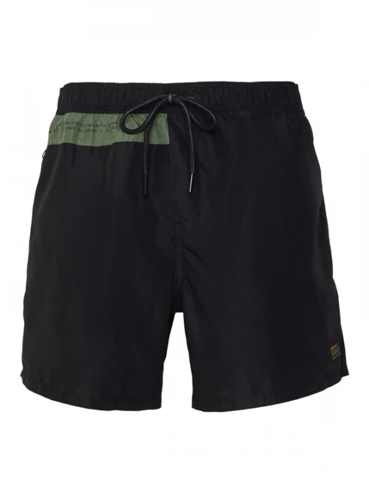 Foto van product REPLAY Zwemshorts donkergroen / zwart / wit