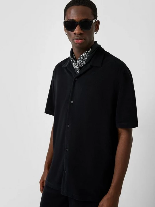 Foto van product Resort pasvorm: badstof shirt QS zwart