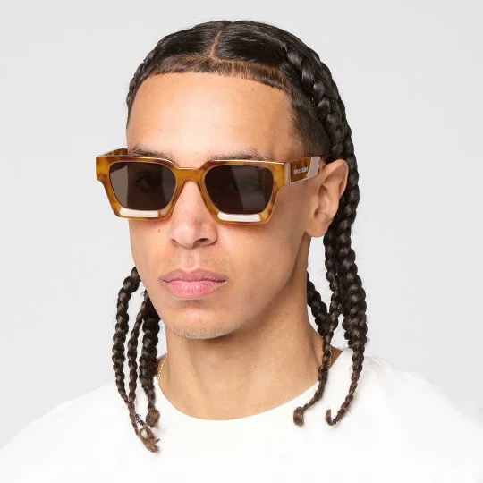 Foto van product Retro Chunky Rectangular Sunglasses Karl Kani bruin