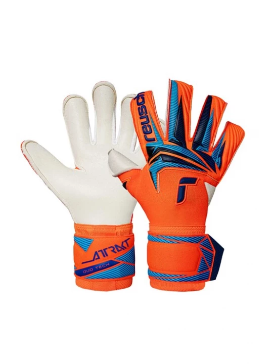 Foto van product REUSCH Sporthandschoenen 'Attrakt Duo Evolution' blauw / oranje