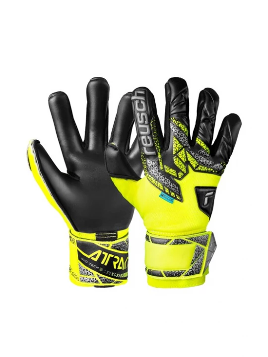 Foto van product REUSCH Sporthandschoenen 'Attrakt Duo' neongeel / zwart