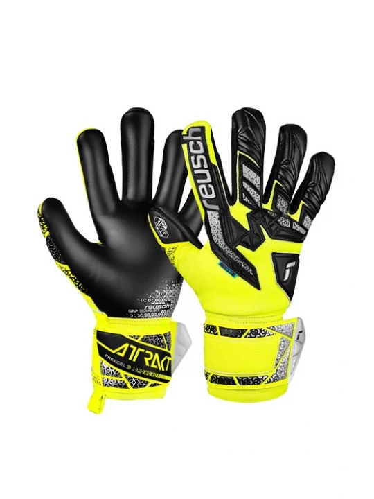 Foto van product REUSCH Sporthandschoenen 'Attrakt Freegel Silver' geel / zwart