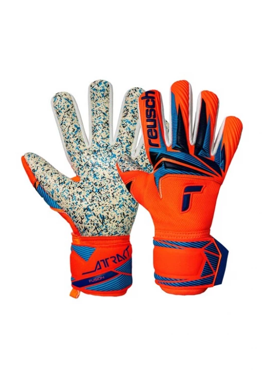 Foto van product REUSCH Sporthandschoenen 'Attrakt Fusion NC' blauw / oranje