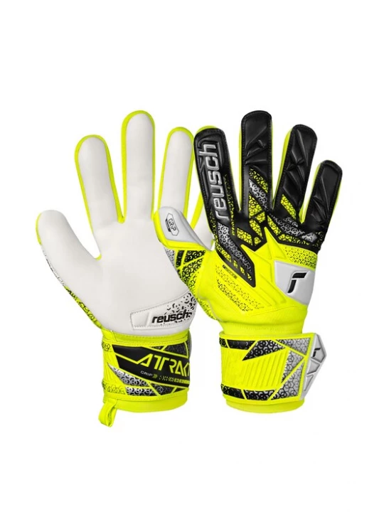 Foto van product REUSCH Sporthandschoenen 'Attrakt Grip' geel / zwart