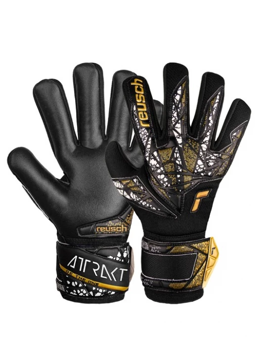 Foto van product REUSCH Sporthandschoenen 'Attrakt Silver NC' geel / zwart / wit