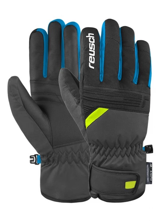 Foto van product REUSCH Sporthandschoenen 'Baldo' donkerblauw / antraciet / neongroen