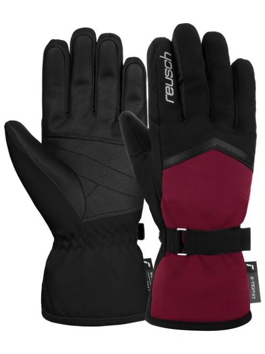 Foto van product REUSCH Sporthandschoenen 'Moni' donkerrood / zwart