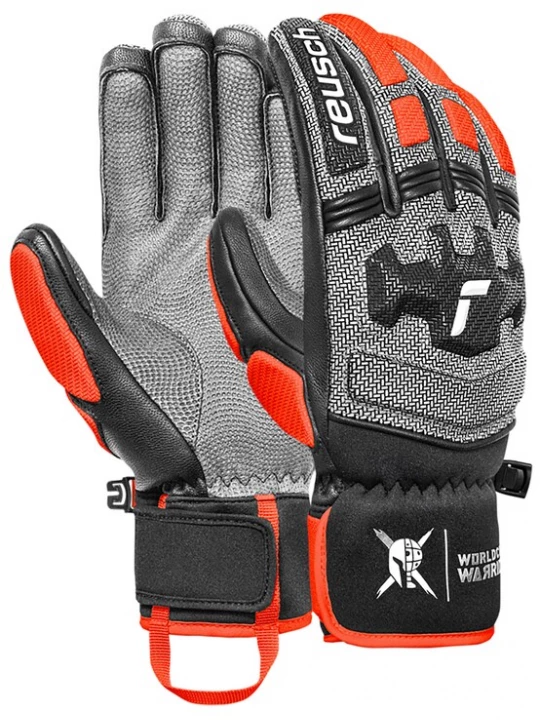 Foto van product REUSCH Sporthandschoenen 'Worldcup Warrior DH' grijs / oranjerood