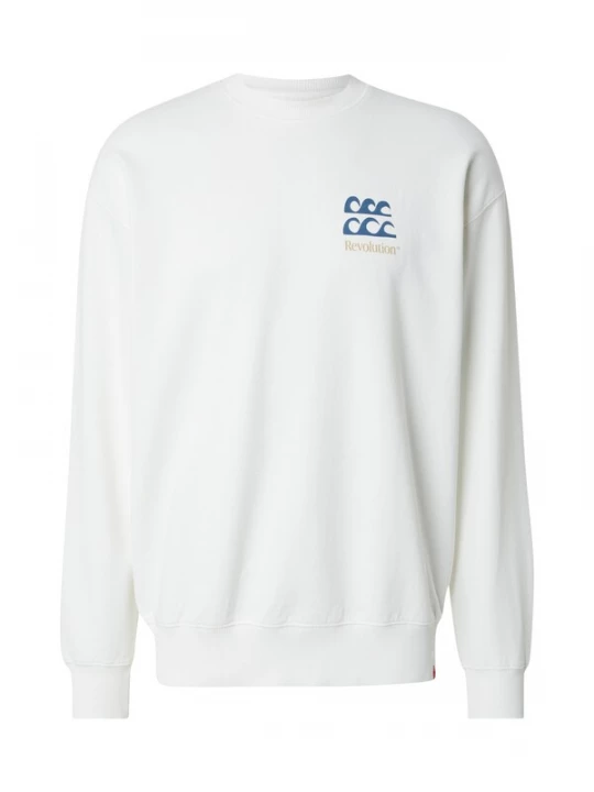 Foto van product Revolution Sweatshirt beige / donkerblauw / rood / wit