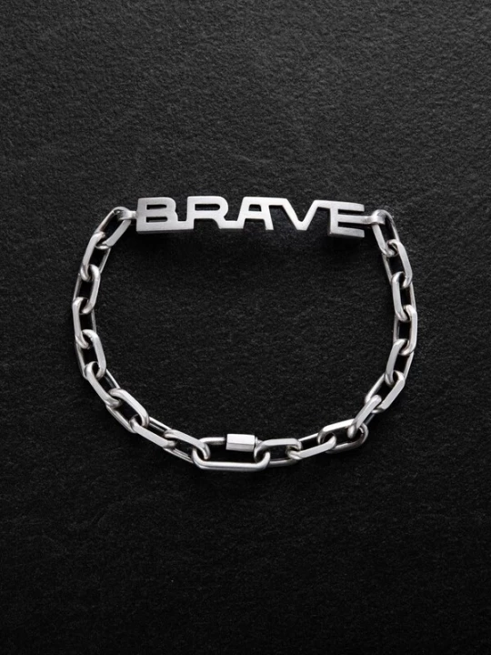 Foto van product REYTEL Armband 'BRAVE' zilver