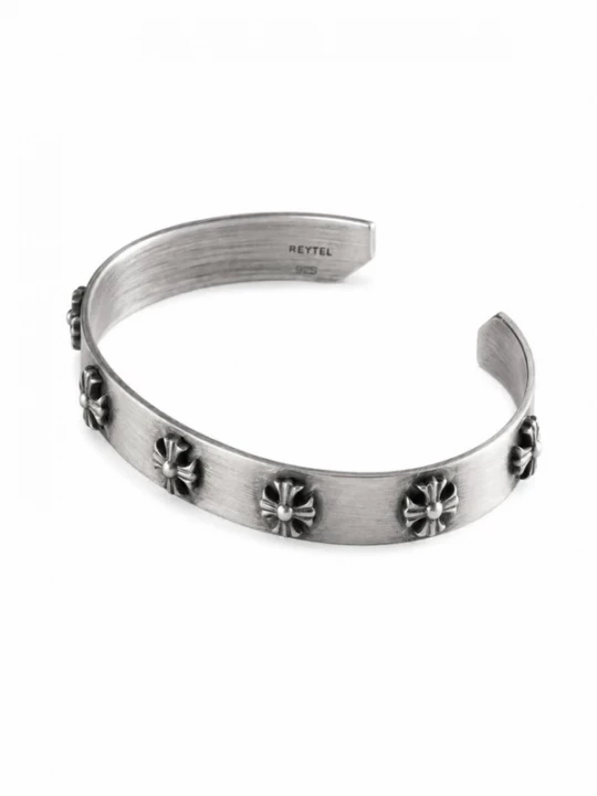 Foto van product REYTEL Armband 'CROIX DES TEMPLIERS' zilver