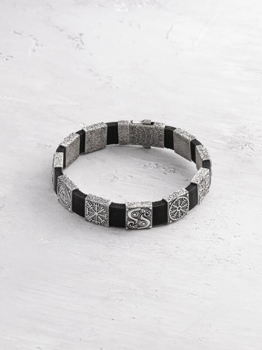 Foto van product REYTEL Armband 'MIDGARD WIKING' zilver