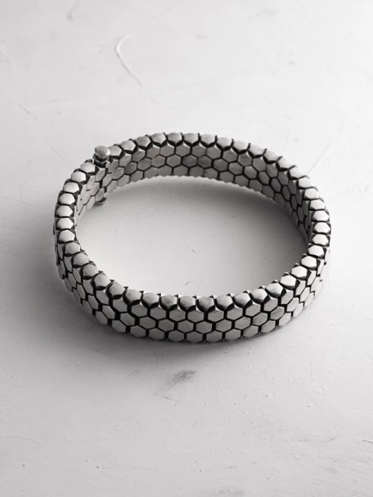 Foto van product REYTEL Armband 'RÜSTUNG' zilver