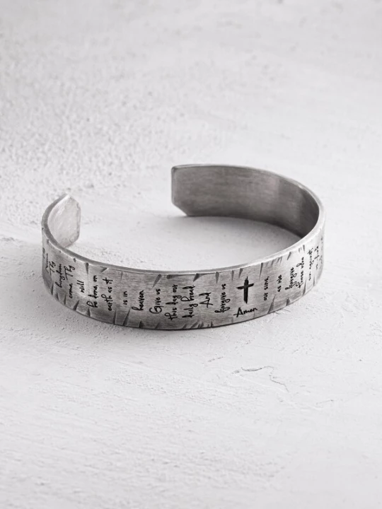 Foto van product REYTEL Armband 'THE LORD'S PRAYER' zilver