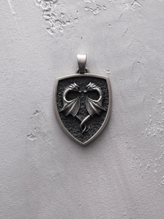 Foto van product REYTEL Hangers 'DRAGONS HEART' zilver