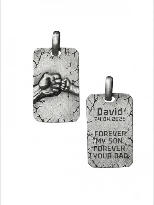Foto van product REYTEL Hangers 'FATHER AND SON' zilver