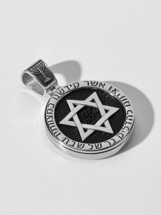 Foto van product REYTEL Hangers 'GWIAZDA DAWIDA' zilver