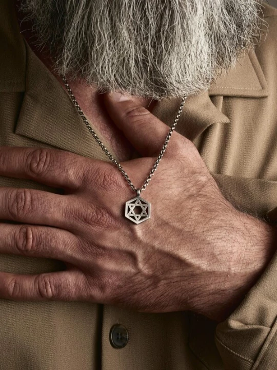 Foto van product REYTEL Hangers 'HEBREW STAR' zilver