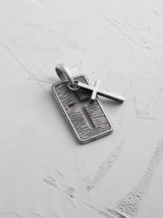 Foto van product REYTEL Hangers 'OJCZE NASZ' zilver