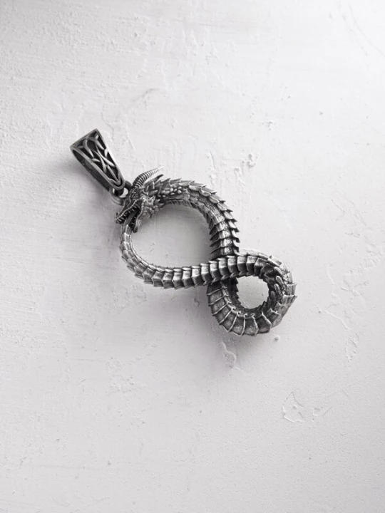 Foto van product REYTEL Hangers 'OUROBOROS' zilver
