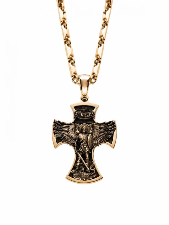 Foto van product REYTEL Hangers 'ST. ARCHANGEL MICHAEL' goud