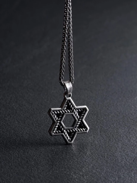 Foto van product REYTEL Hangers 'THE JEWISH STAR' zilver