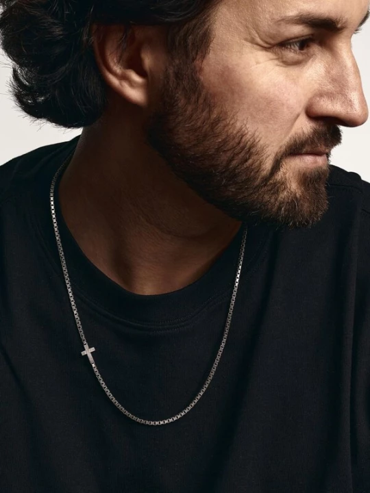 Foto van product REYTEL Ketting 'CROS' zilver