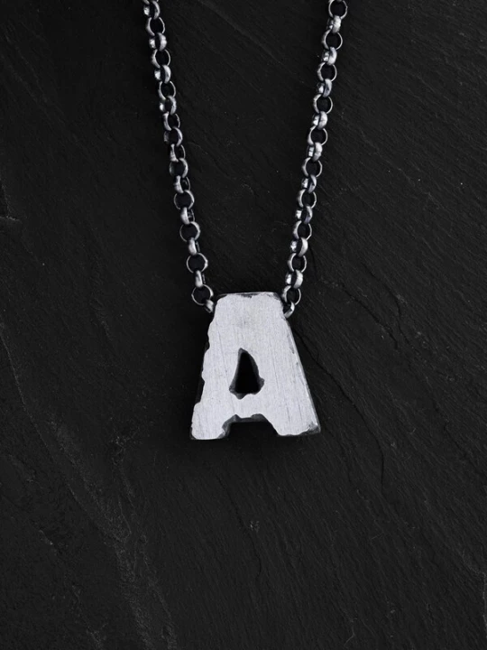 Foto van product REYTEL Ketting 'Letter A' zilver