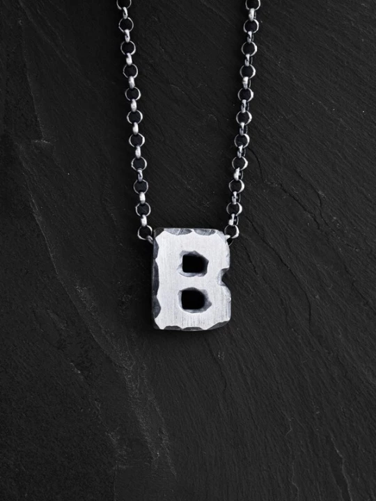Foto van product REYTEL Ketting 'Letter B' zilver