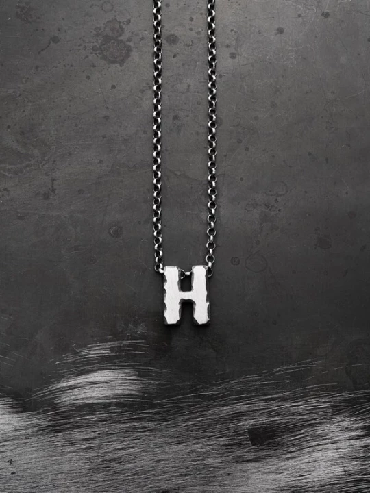 Foto van product REYTEL Ketting 'Letter H' zilver