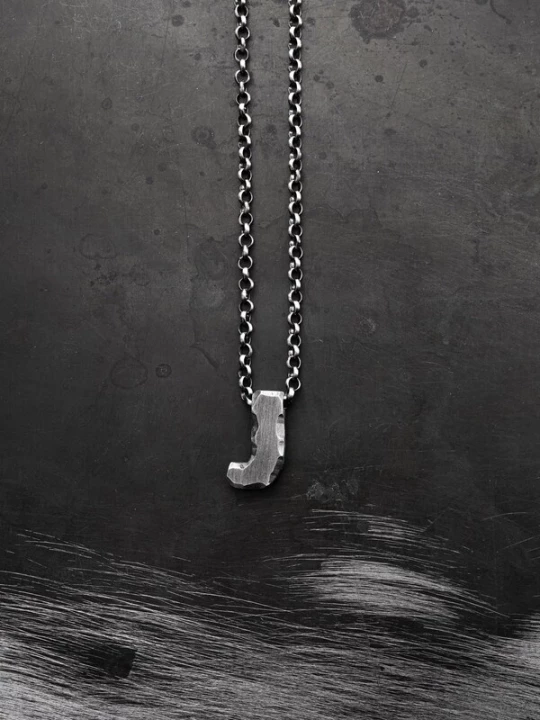 Foto van product REYTEL Ketting 'Letter J' zilver