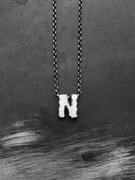 Foto van product REYTEL Ketting 'Letter N' zilver