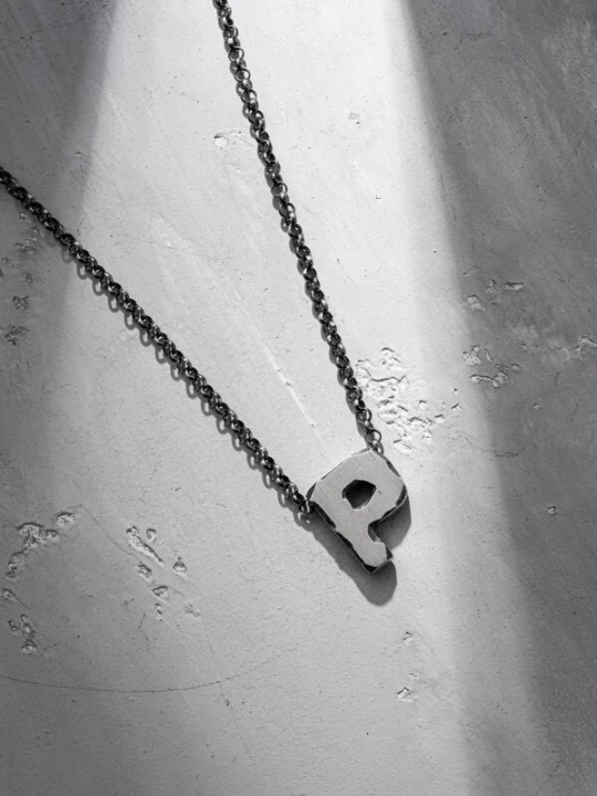 Foto van product REYTEL Ketting 'Letter P' zilver