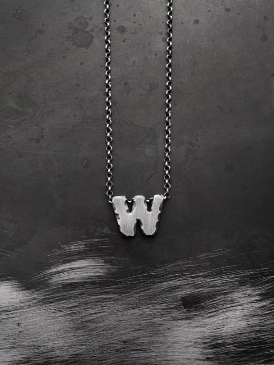 Foto van product REYTEL Ketting 'Letter W' zilver