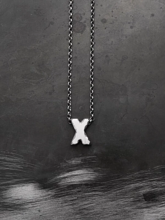 Foto van product REYTEL Ketting 'Letter X' zilver